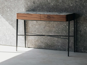 BOUVET CONSOLE ARABESCATO - Rectangular console in marble and wood with drawers _ Maami Home